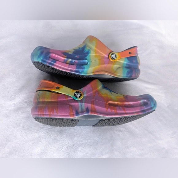 Tie-Dyed Crocs Unisex Men's 10 Or Women's 12 - Picture 9 of 13